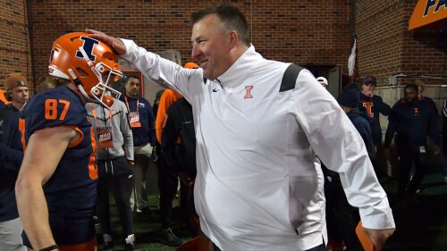 NCAA Football: Iowa at Illinois